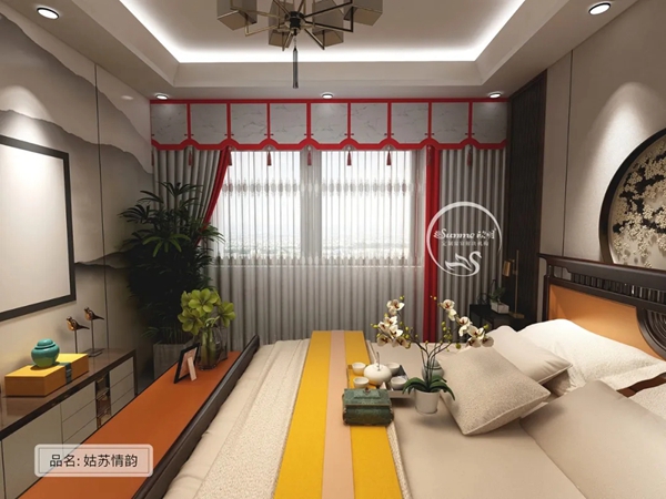 欣明窗帘精品：玩转家居色彩魅力 红黄绿蓝粉棕任你领略