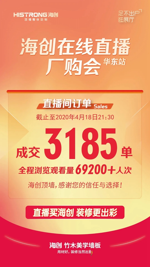 海创集成吊顶在线直播厂购会华东站圆满收官