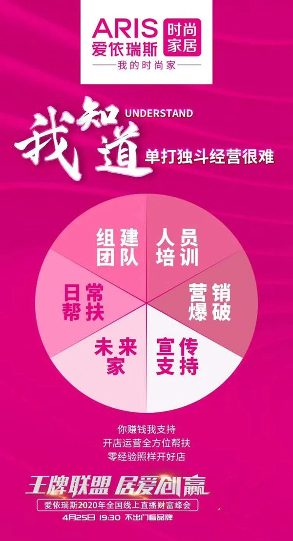 爱依瑞斯家居2020年全国线上招商会今晚19:30正式开启