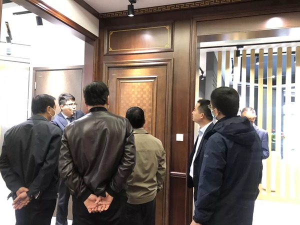 国网浙江电力培训中心领导前来兔宝宝木门参观