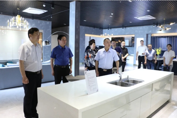 河南省商丘市柘城县领导一行莅临金鹏考察指导