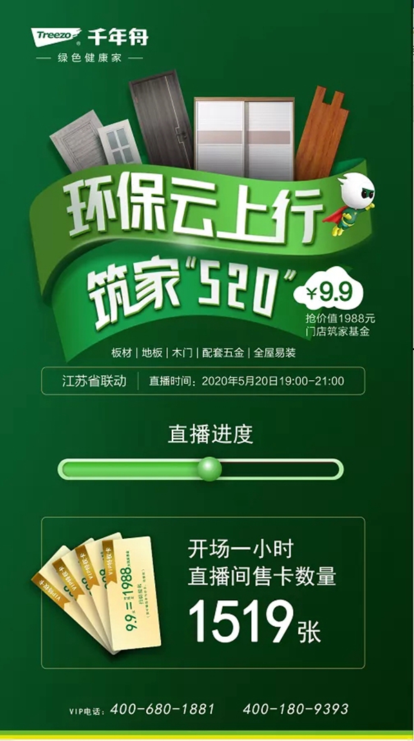 千年舟·柏菲伦签单2734单 筑家520直播圆满落幕