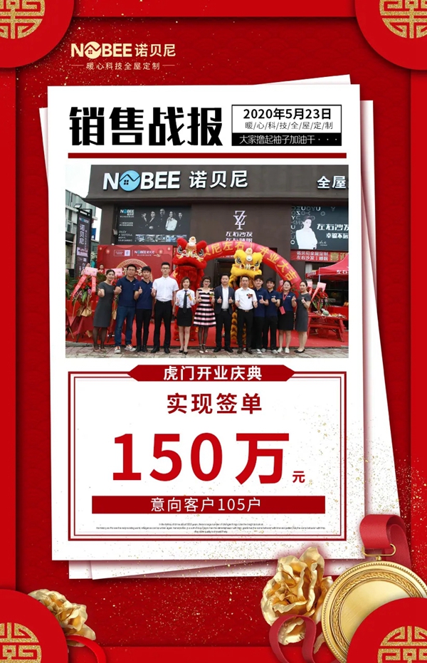 诺贝尼全屋定制东莞虎门高端定制店盛大开业