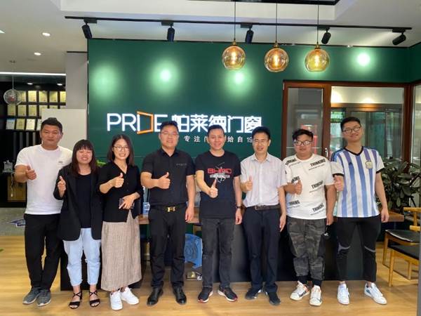 帕莱德门窗总裁探店之行圆满落幕