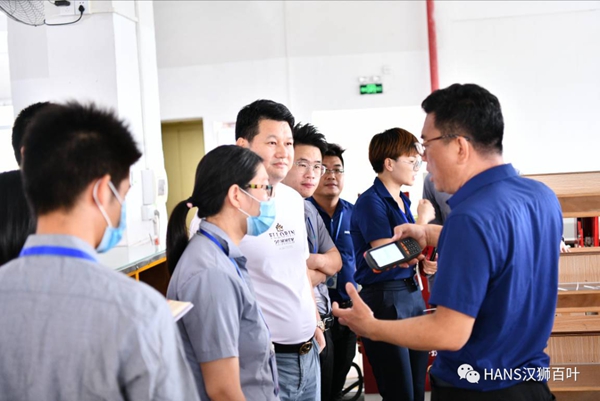 HANS汉狮迎接圣米兰门窗精英团队一行莅临交流指导