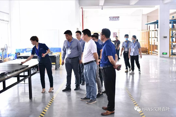 HANS汉狮迎接圣米兰门窗精英团队一行莅临交流指导