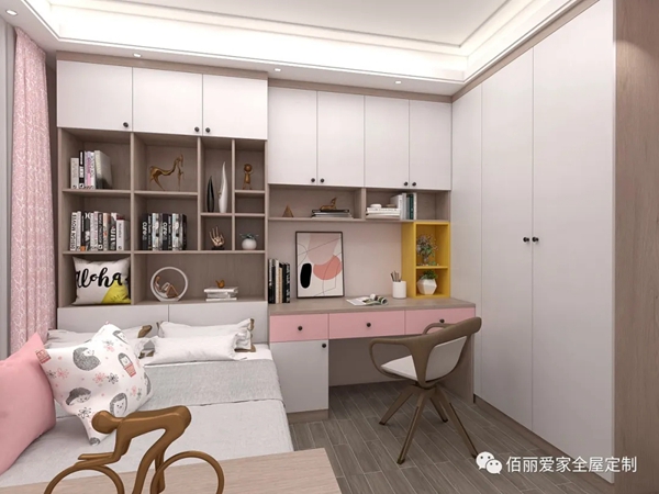佰丽爱家全屋定制:整墙柜,实现收纳断舍离
