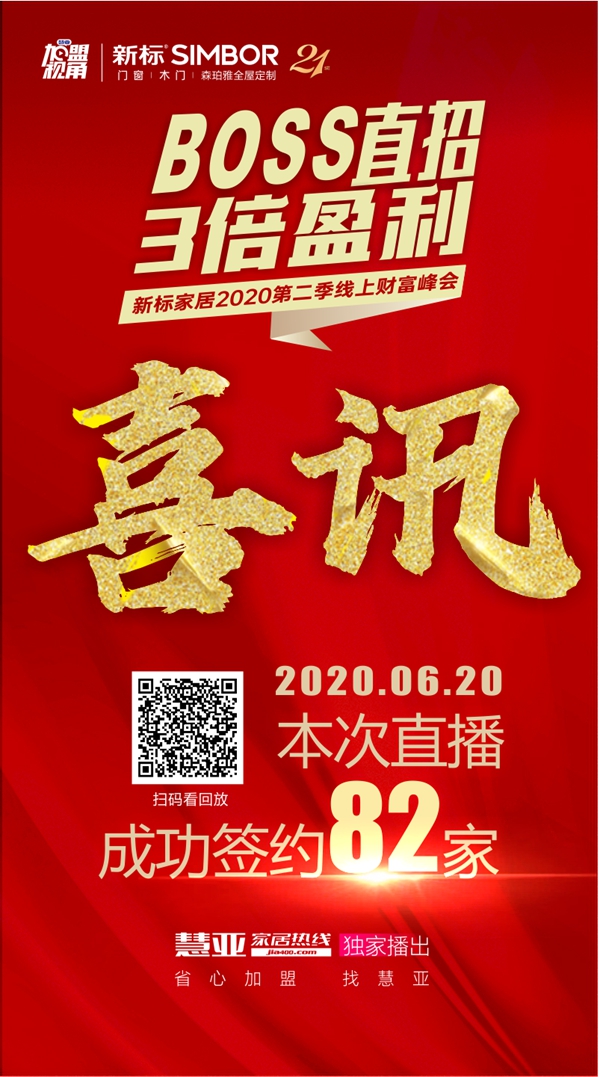 新标家居第2季云招商峰会1.5小时签约82城