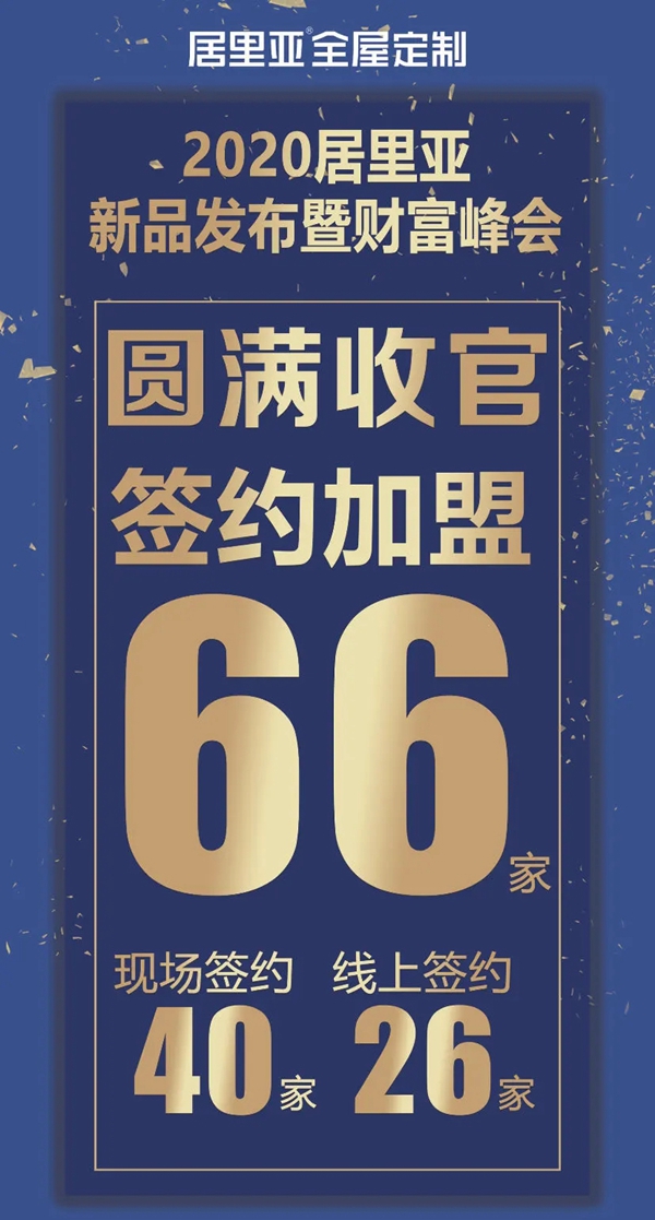 居里亚全屋定制622新品发布暨财富峰会总结表彰大会顺利召开
