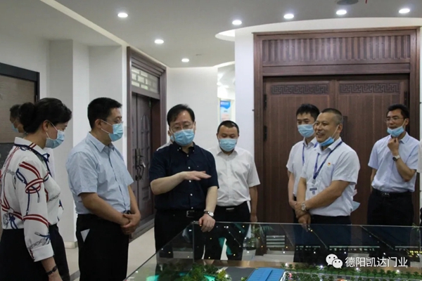 德阳凯达门业欢迎人社部就业促进司副司长陈勇嘉一行莅临调研