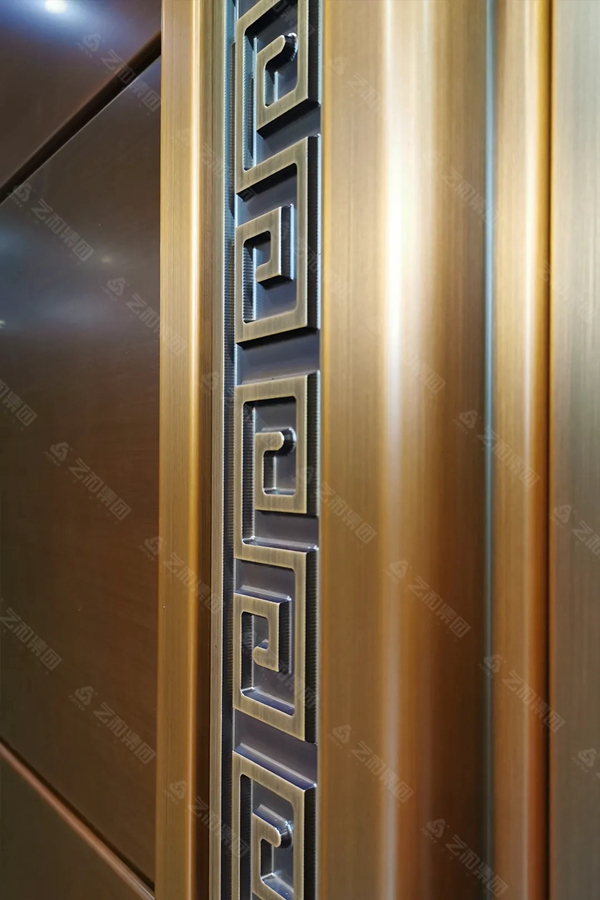 艺和门业:新中式钢铜门 独具魅力