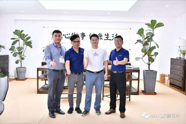 HANS汉狮迎接圣米兰门窗精英团队一行莅临交流指导
