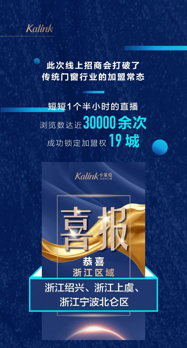 卡莱克铝包木门窗2020年首届线上招商会圆满收官 卡莱克铝包木门窗2020年首届线上招商会圆满收官