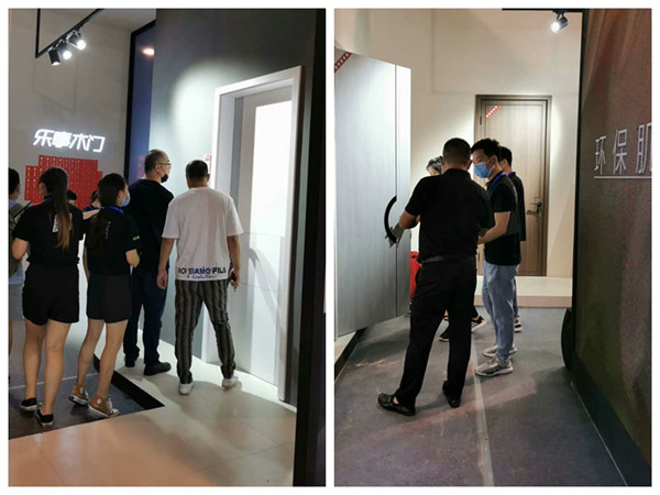 第十一届永康门博会首日，乐事木门展馆人气爆棚！