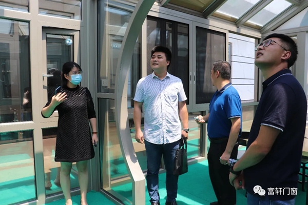 富轩全屋门窗喜迎江苏南通招商局考察团一行莅临考察
