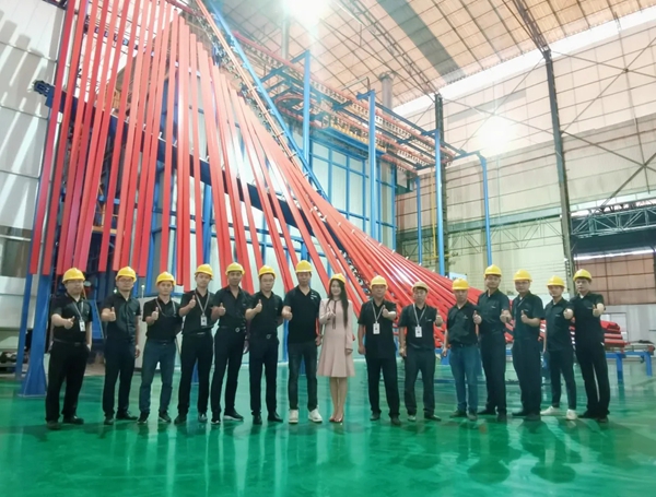 广东高登铝业集团 新全自动立式喷涂线正式投产