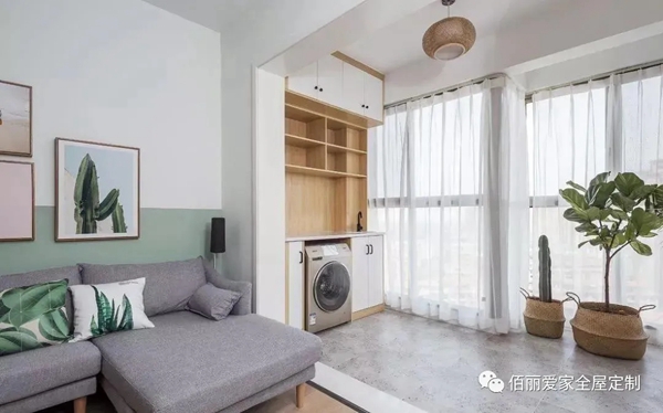 佰丽爱家全屋定制：阳台柜的正确打开方式是这样