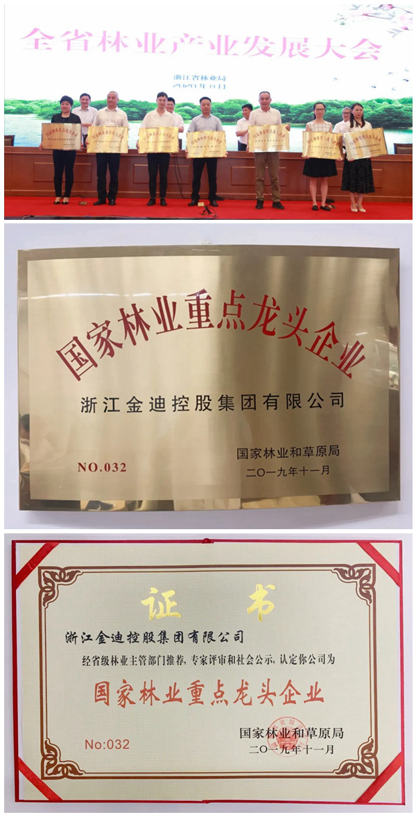 金迪木门荣获“国家林业重点龙头企业”