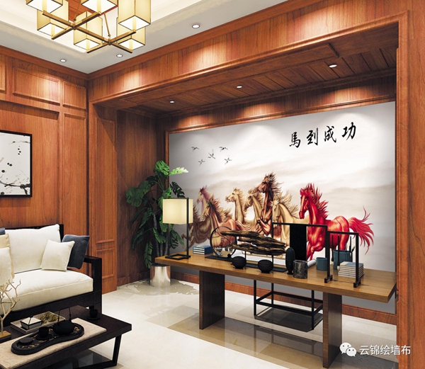云锦绘墙布:一个更美的家 你只缺一面背景墙
