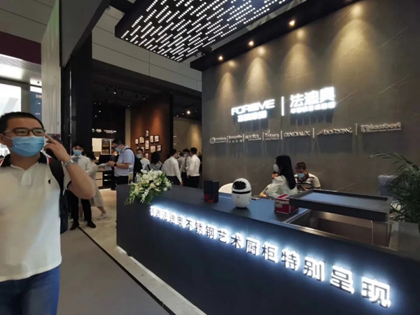 法迪奥不锈钢艺术厨柜和富胜家居联合参展圆满成功