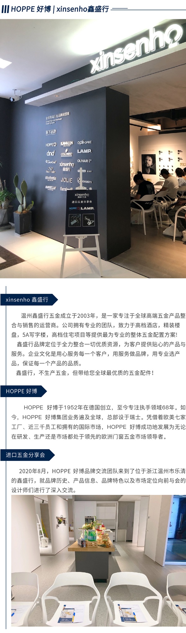 HOPPE好博前往鑫盛行参观交流