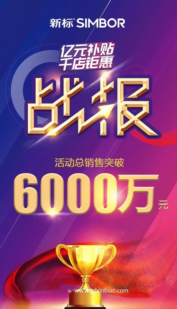 新标全国联动开创新纪元 销售破6千万 曝光破千万！