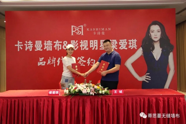 蒂思蔓无缝墙布“空降”影视明星啦！