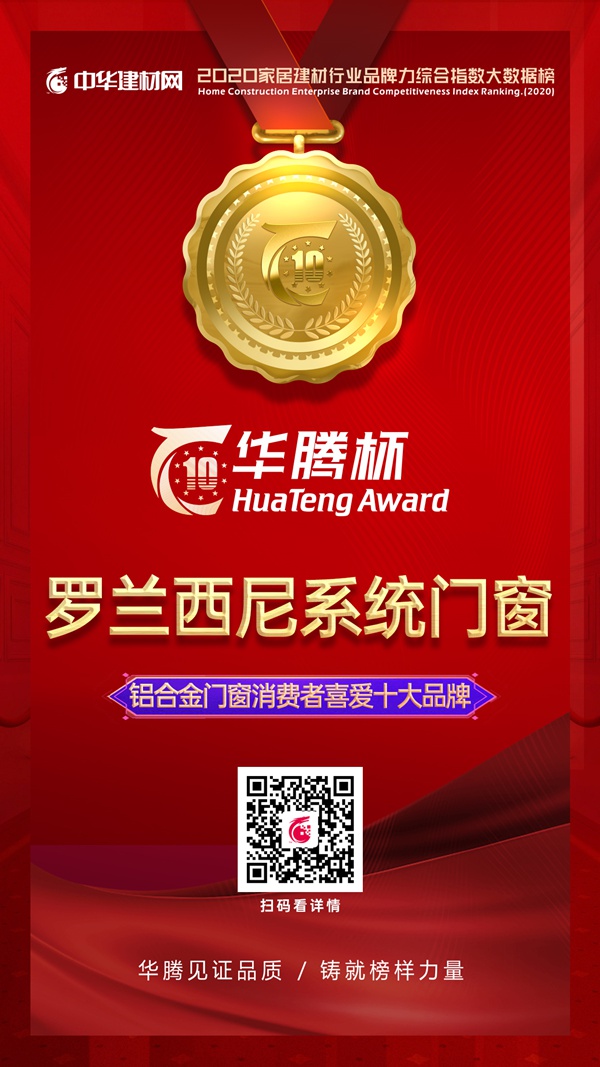 罗兰西尼系统门窗连获三大殊荣，见证强实力
