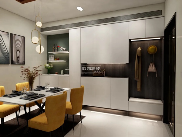 联邦高登全屋定制:经典三段式玄关柜到底能凹多少种造型?