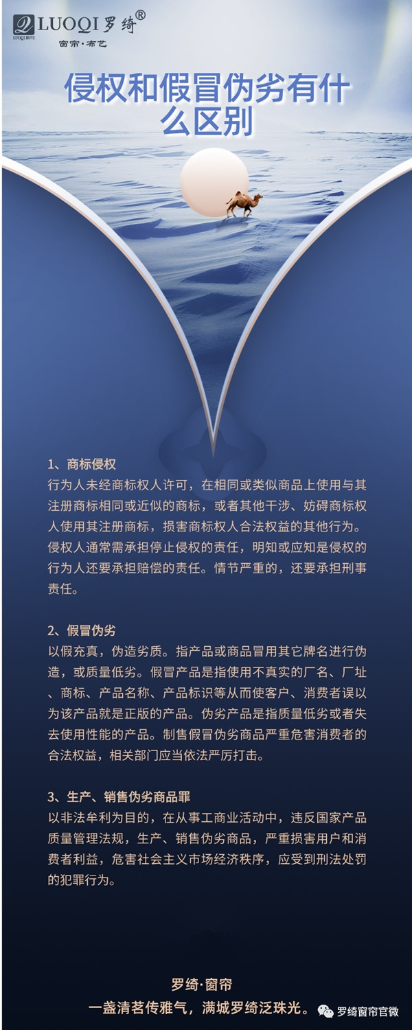 罗绮窗帘打击假冒侵权 维护品牌权益