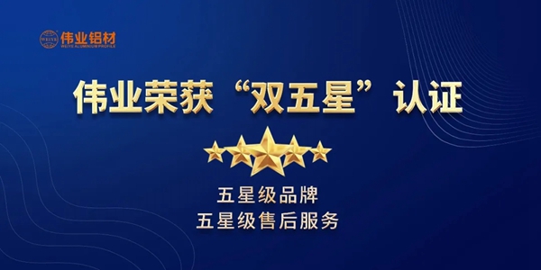广东伟业集团通过“品牌认证”“售后服务认证”星级评价