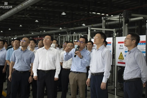 夯实生产基础,提升制造水平|荆门市市委书记王祺扬、市长孙兵、市委副书记李涛等一行领导莅临伊恋家居荆门智造工厂参观指导