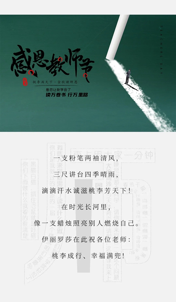 伊丽罗莎墙布致敬教师节 献给老师美美的家！