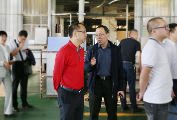 广西崇左市劳宁军副市长莅临合生雅居高端板木定制调研指导