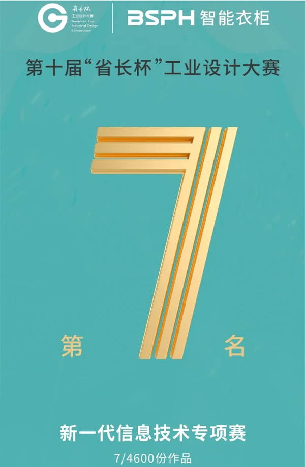 BSPH智能衣柜荣获第十届“省长杯”优秀奖