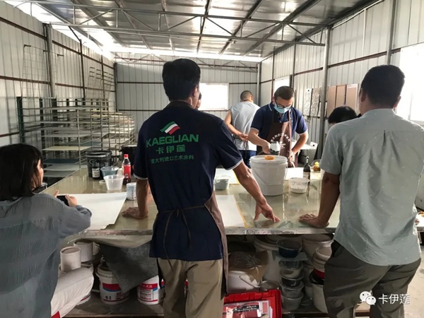 卡伊莲艺术涂料第七期新工艺培训交流会