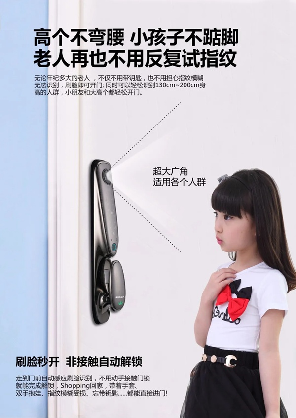3D人脸识别|SID超人智能锁Q6-RM接受预定中 3D人脸识别|SID超人智能锁Q6-RM接受预定中