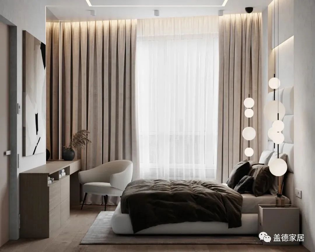 盖德家居 | 120㎡现代简约的家拥抱风轻云淡的美好