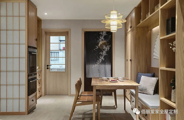 佰丽爱家全屋定制：98㎡木质禅意日式