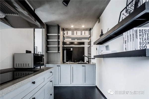 佰丽爱家全屋定制：酷酷的68㎡工业风