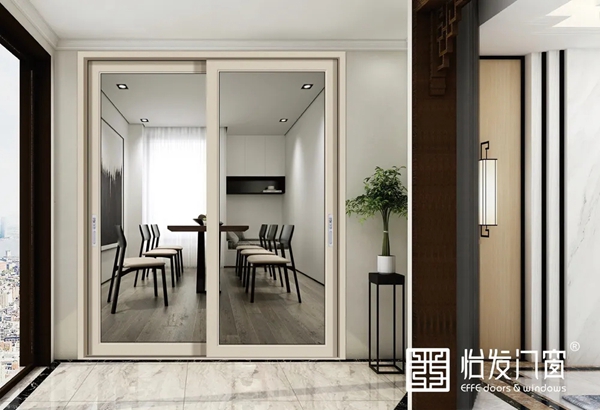 怡发门窗：厨房门这样装 不占空间还美观