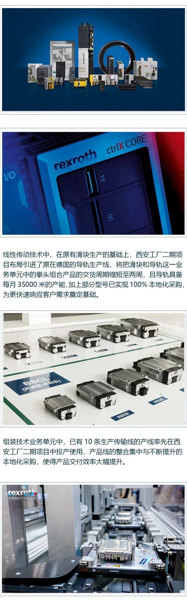 传动赋能 智创未来：博世力士乐西安工厂二期开幕典礼圆满成功