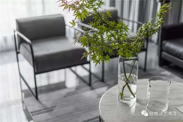 欧格涂艺术漆案例分享:158㎡天鹅绒、高雅灰