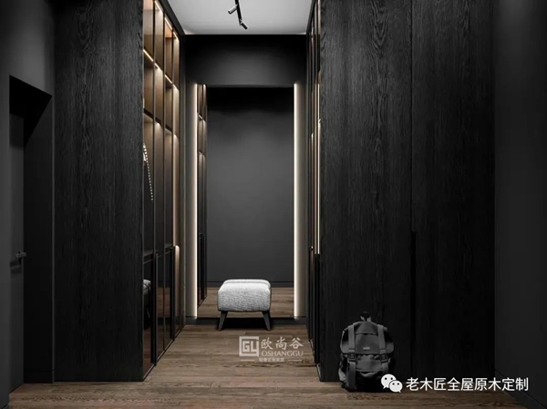 老木匠极简轻奢衣帽间，满满现代轻奢高级感！