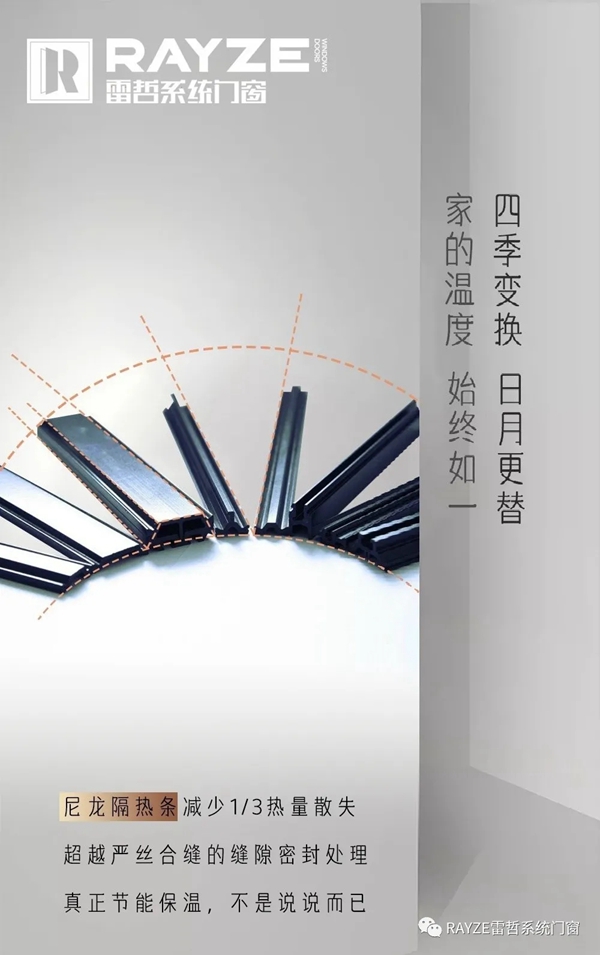 雷哲系统门窗让您三冬暖，春不寒
