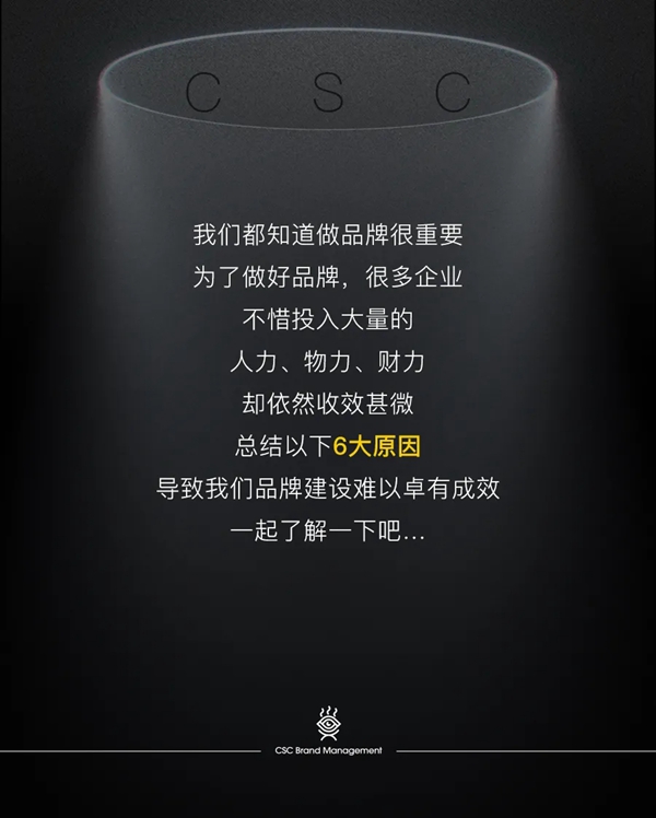 巢上巢：为什么我们品牌建设难以卓有成效，6大原因你了解吗?