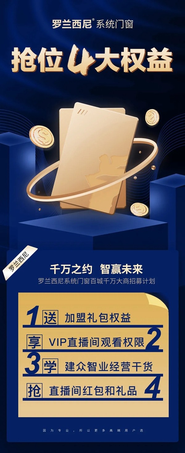 千万之约·智赢未来：罗兰西尼系统门窗百城千万大商招募计划启动大会