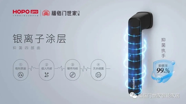 福临门世家门窗携手HOPO Pro抑菌执手 开启门窗执手抗菌新时代