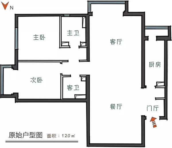 帅太全屋定制：120㎡现代混搭风