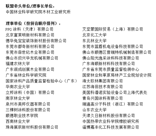 “木材涂料与涂装国家创新联盟成立大会”暨“首届中国木质制品涂料与涂装产业高峰论坛”隆重召开
